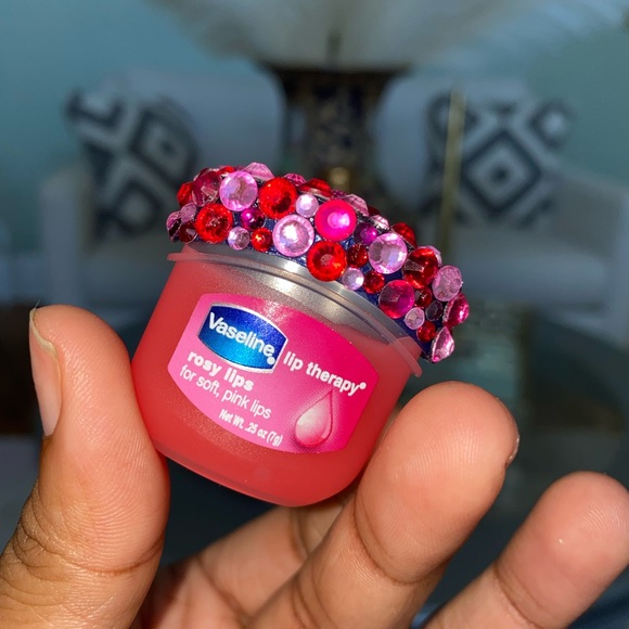 Bling Bedazzle Jewl Vaseline Lip Balm |Rosy Lips | 0.25 oz - Picture 6 of 9
